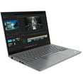 thumbnail image 3 of Lenovo ThinkPad T14 Gen 4 21HD002BUS 14" Notebook - WUXGA - 1920 x 1200 - Intel Core i7 13th Gen i7-1355U Deca-core (10 Core) - 16 GB Total RAM - 16 GB On-Board Memory - 512 GB SSD - Storm Gray, 3 of 5