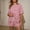 Pink, variant on Caywon Womens 2 Piece Crew Neck Short Sleeve Top Elastic Waist Shorts Set Casual Loungewear Breathable Wrinkle-Free Loose Fit Conjunto de Ropa para Mujer
