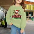 thumbnail image 2 of LWNYDPLSD Funny Christmas Tshirts Teen Long Sleeve Tops Kids Sweatshirts Juniors Tops Tween Girls Clothes Baby Girl Newborn Clothes Boy Clothes 4t, Light Green 3-4 Years, 2 of 6