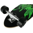 thumbnail image 3 of Krown Green Flame Complete Longboard Skateboard, 3 of 4