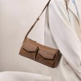 thumbnail image 6 of Genuine Leather Cowhide Hobo Bag, Women's Retro Pocket Underarm Crossbody Purse, 6 of 11