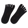 thumbnail image 4 of Calcetines Zulema de cinco dedos invisibles para hombres y mujeres negro, 4 of 8