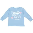 thumbnail image 3 of Inktastic Hello Kindergarten with Hearts and School Supplies Boys or Girls Long Sleeve Toddler T-Shirt, 3 of 5