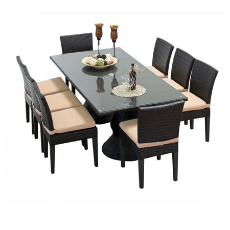 Saturn Rectangular Outdoor Patio Dining Table With 8 Chairs Saturn Rectangular Outdoor Patio Dining Table With 8 Chairs