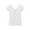 1#White, variant on Kiijoy Little Girls V Neck Short Sleeve T-Shirt Solid Casual Sports T Shirt, Sizes 5-6