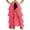 Pink, variant on QHFBli Long Tulle Skirt,High Waisted Asymmetrical Ruffle Skirts for Women,Renaissance Fairy Concert Birthday Party
