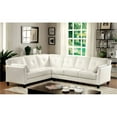 thumbnail image 2 of Furniture of America Billie Faux Leather Tufted Sectional in White, 2 of 4