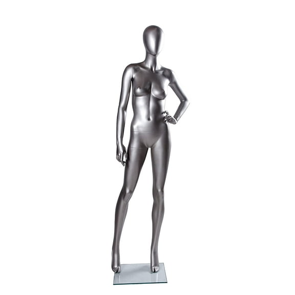 Only Hangers Matte Silver Female Mannequin