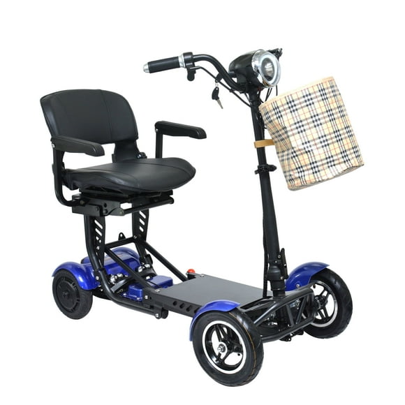 Comfygo MS-3000 Electric Scooter for Adults, Foldable Scooters for Seniors,4 Wheeler Drive Mobility Scooter with Chair,Scooter Eléctrico para Adultos