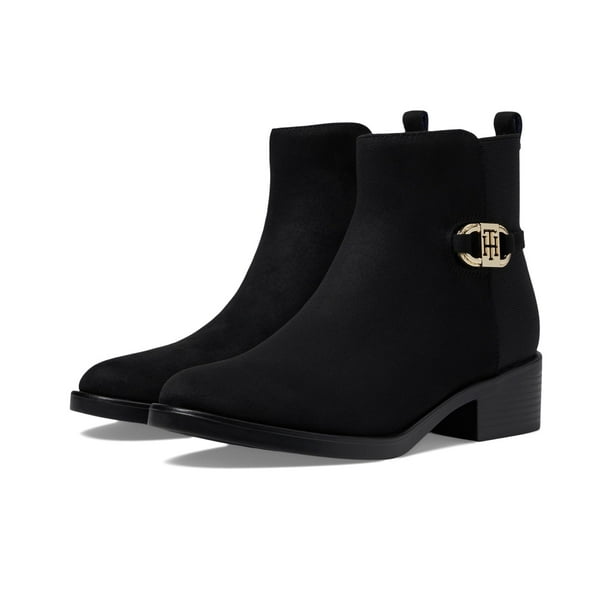 Bota Tommy Hilfiger Imiera2 de piel negra para mujer