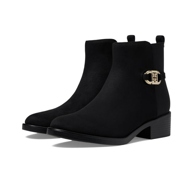 Bota Tommy Hilfiger Imiera2 de piel negra para mujer