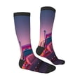thumbnail image 3 of Fotbe Sunset Truck Highway print Women's Men's Novelty Crew Socks Cotton Socks Knee High Socks for Walking,Running,Nurses,Pregnancy, 3 of 8