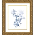 thumbnail image 1 of Murdock, Ramona 20x24 Gold Ornate Wood Framed with Double Matting Museum Art Print Titled - Tres Blue Rose, 1 of 4
