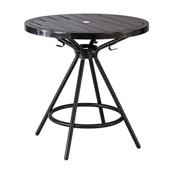 29.5 x 30 in. CoGo Steel Round Tables, Black