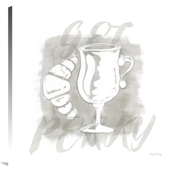 Global Gallery's 'Jazzy Java III' By Elyse DeNeige Stretched Canvas Wall Art