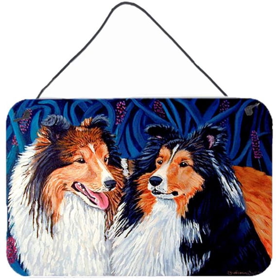 Carolines Treasures  Sheltie Aluminium Metal Wall or Door Hanging Print