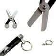 thumbnail image 2 of Outdoor Survival Pocket Steel Keychain Keyring CL G8N8 Q3D2 Tool Tool J5K6, 2 of 6