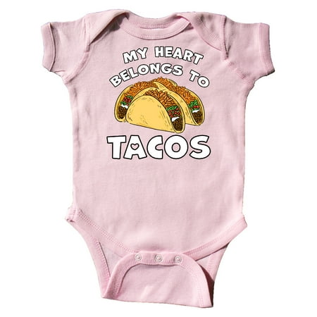 

Inktastic My Heart Belongs to Tacos Gift Baby Boy or Baby Girl Bodysuit