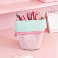 thumbnail image 5 of JOGZMZ Large Capacity Pencil Case With Standing Function, Durable Canvas Stationery Bag, Portable Desk Organizer with Handle for Office and Home Use, 5 of 6