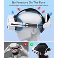 thumbnail image 3 of Battery Head Strap for Oculus Meta Quest 3/3S/2, QQV VR Headset Accessories for Quest 3 with 10000mAh Battery Pack,MQ5004, 3 of 8