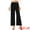 Black, variant on DARING DIVA Women's Elastic High Waist Wide Leg Outfit Trousers XS Pink