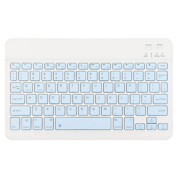 Teclado inalámbrico recargable, teclado Bluetooth de 10 pulgadas, teclado Bluetooth, ratón, conjunto de teclado en pulgadas, apariencia llamativa