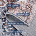 thumbnail image 3 of Boho Vintage Round Rug ft- Faux Wool Dreely Washable Area Rug Small Distressed Throw Rugs Floor Carpet for Door Mat Entryway Bedrooms Laundry (Round - ; Diameter Border ), 3 of 6