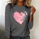 thumbnail image 1 of TaTaai Hoodies Shirts for Women Early Fall Long Sleeve Tops Vintage Graphic Outfits Tops Fashion Pullover Tees Gift, 1 of 3