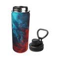 thumbnail image 2 of Honeii Red And Blue Fire Print 18OZ Sports Insulated Kettle,Double-Walled Stainless Steel Water Bottle with Leak-Proof Lid, Perfect for Outdoor, Sports, and Travel, 2 of 7