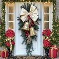 thumbnail image 4 of Christmas Door Cover Banner Corgi Dog Bow Bell Design Merry Christmas Banners Background for Winter Holiday Xmas Party Decoration, 4 of 9