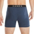 thumbnail image 3 of Hanes Ultimate 4-Pack Men's ComfortBlend Boxer Brief Underwear Color: Blue Red Size: S, 3 of 4