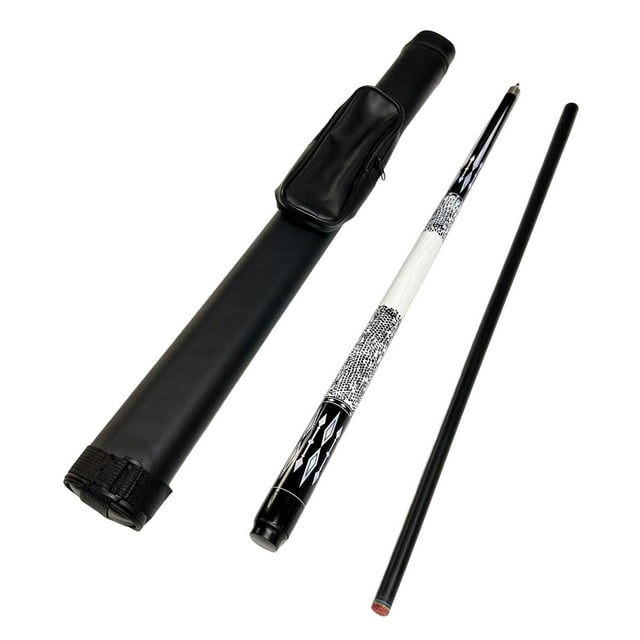 Quzzie Pool Cue Sticks Made of Wood And Fiberglass with 13mm Tip, Two-Section Design And Professional Structure, Suitable for Snooker And Billiards Hal Pool Cue Set