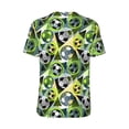 thumbnail image 3 of Haiem Hip Hop Hipster Baseball Jersey Button Down Shirts Sports Uniforms Men Women Jersey(Football Doodle,X-Large), 3 of 9