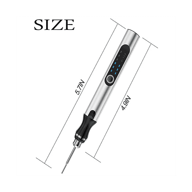 Stylo Graveur USB Professionnel SODIAL – 30 Embouts, Personnalisation Facile
