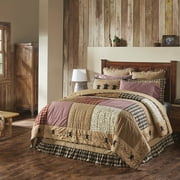 VHC Brands Quilt California/Luxury King, Cotton Quilt, Country Bedding, Pip Vinestar Collection, Size - 115x124, Natural