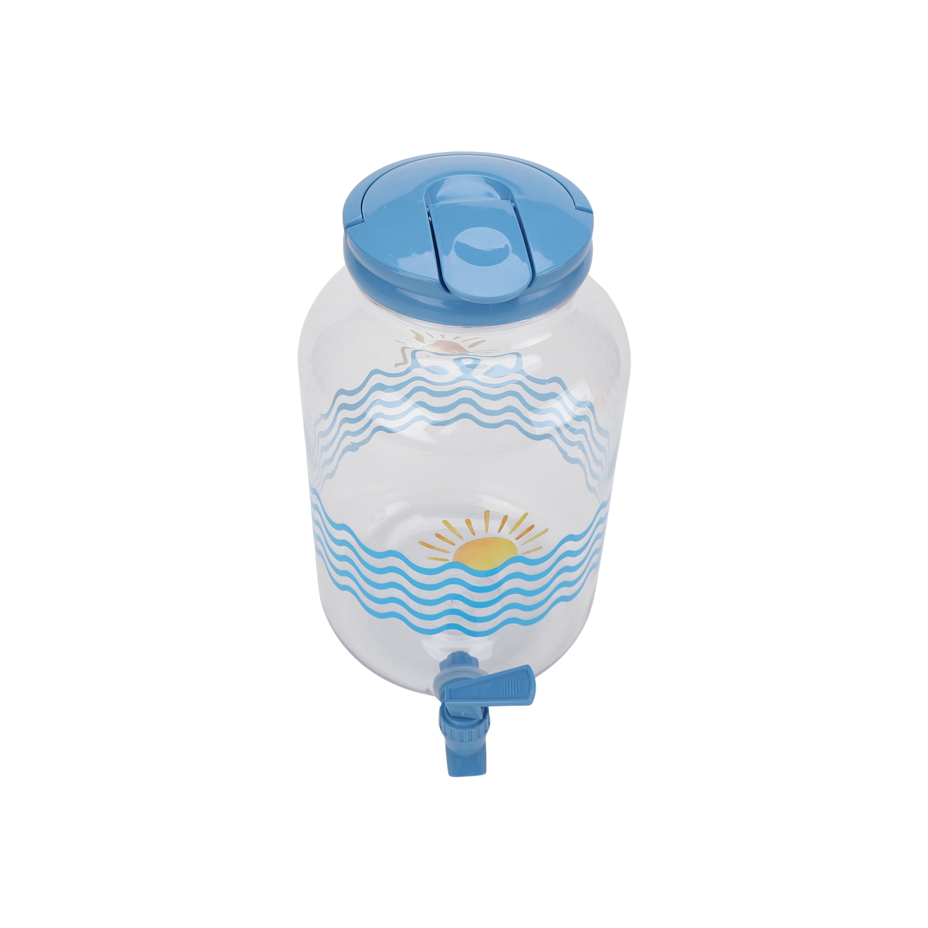 Mainstays 1.2 Gallon Acrylic Leak-Proof Beverage Dispenser, Sun Pattern