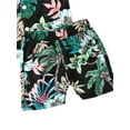 thumbnail image 5 of Toddler Baby Boys Summer Hawaiian Clothes Short Sleeve T Shirts Elastic Shorts Gentleman Holiday Outfit, 5 of 6