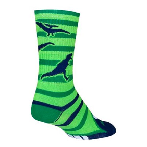 Socks - Sockguy - Crew - Dinotopia L/XL Cycling/Running