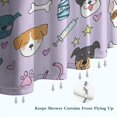 thumbnail image 6 of Dog with Medical Icons Shower Curtain 84"x72" ,Bathroom Decorative Shower Curtains Set with 12 Hooks,Modern Waterproof Washable Shower Curtain, 6 of 6