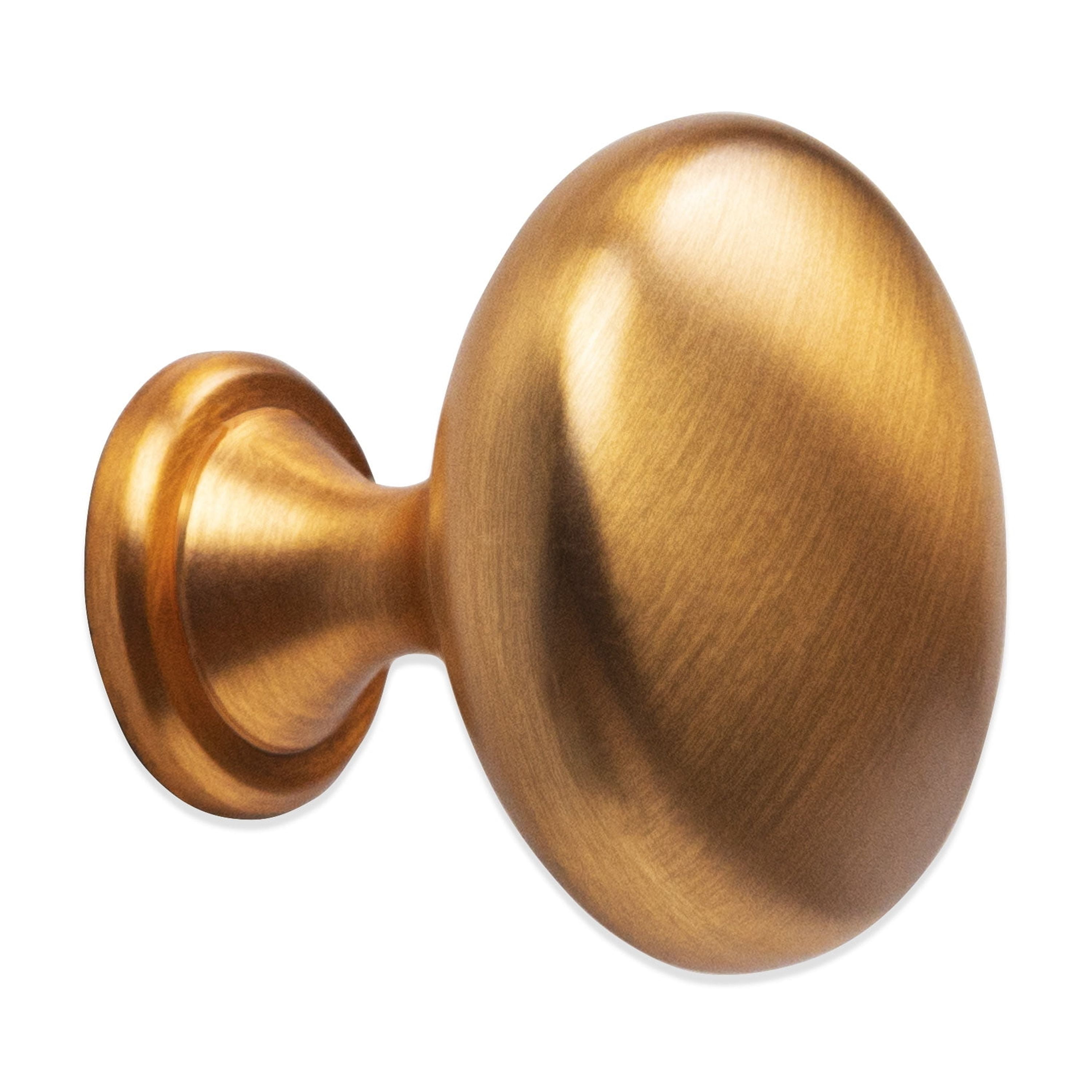 Better Homes & Gardens 1-3/16" (30mm) (4oz) Round Knob, Brushed Brass, 28 Pack