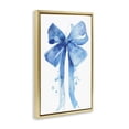 thumbnail image 3 of Stupell Industries Blue Bell Bow Illustration Gold Framed Floater Canvas Wall Art, design by LSR Design Studio, 3 of 9
