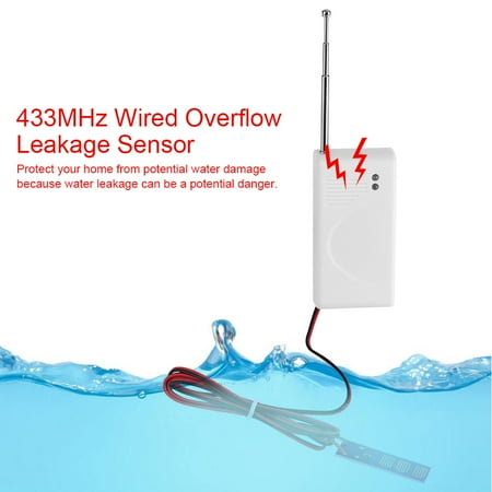 433MHZ Wireless Water Leak Sensor Water Leakage Detector Home