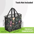 thumbnail image 3 of Garden Tool Bag,Pioneer Flower Floral Print Pattern Garden Tool Organizer,Garden Gifts,Waterproof Multi-Pocket Garden Tool Storage 11.8x5.5x11.4 Inch(Tools NOT Included), 3 of 6