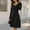 Black, variant on Womens Mini Dress Long Sleeve Crew Neck Ribbed Knit A Line Slim Fit Dress Casual Cocktail Club Night Dresses Purple XXL