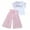 Pink, variant on 2DXuixsh Girls Clothes Size 8 Outfits Outfits Tops Ruffle Pants Kids Shirt T Loose Children Girls Baby Letter Girls Outfits&Set Baby Cotton Romper Cotton Blend Green 140