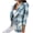 Plaid, variant on Brnmxoke Plaid Tweed Blazer Women,2023 Womens Plaid Nothced Lapel Double Breasted Boyfriend Business Office Blazer Suits Checked Jacket Coat Outwear