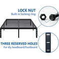 thumbnail image 6 of Metal Bed Frame,Queen Size Bed Frame with Storage Space,Heavy Duty Sturdy Mattress Foundation,Easy Assembly,No Box Spring Needed, Black,14 Inch,Queen, 6 of 9