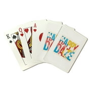 70s Sunshine Collection, Happy Daze, Contour, Lantern Press, Premium Playing Cards, 52 Card Deck with Jokers, USA Made