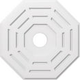 thumbnail image 1 of Ekena Millwork CMP28WN-05000 28 in. OD x 5 in. ID Square Westin Architectural Grade PVC Contemporary Ceiling Medallion, 1 of 1