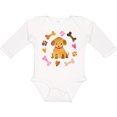 thumbnail image 3 of Inktastic Cute Puppy Valentine with Hearts and Bones Boys or Girls Long Sleeve Baby Bodysuit, 3 of 5